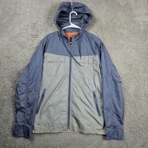 RVCA by PM Tenore Lightweight Hooded Windbreaker Jacket Mens Medium‎